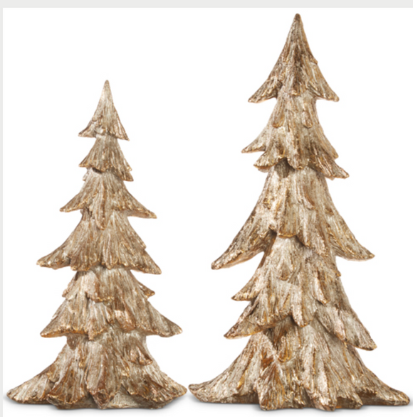 RAZ Imports RZ 3901637x Tall Gold Carved Tree - 2 Sizes