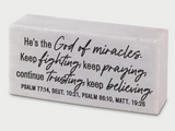 Dicksons Gifts DG 4083x Scripture Resin Block 4in - 3 Styles