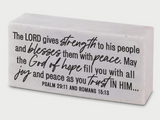 Dicksons Gifts DG 4083x Scripture Resin Block 4in - 3 Styles