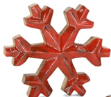 Wing Tai Trading WTT WXI59580x Ruby Red Enamel Snowflake Block - 2 Sizes
