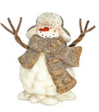 Wing Tai Trading WTT RXF43786 Golden Winter Resin Snowmen - 2 Styles