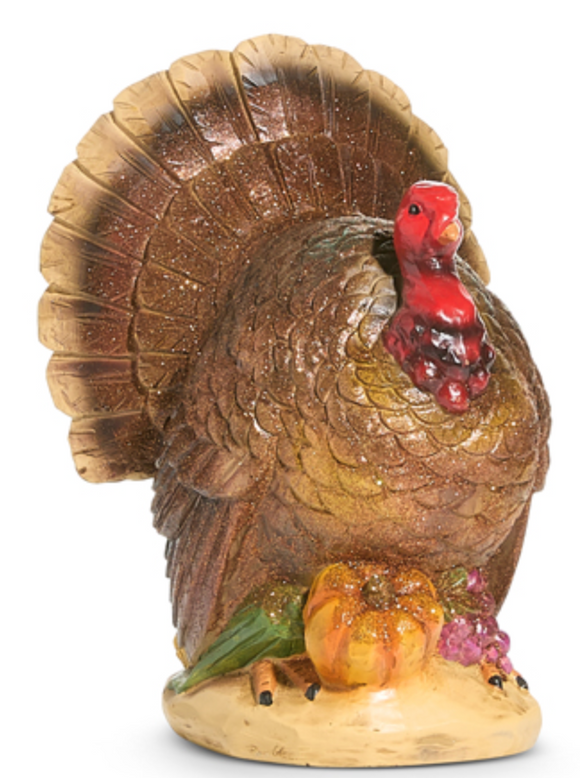 Raz Imports RZ 4501658 Glitter Turkey 11.75in