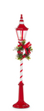 Raz Imports RZ 451254x Lighted Red and White Lamp Post - 2 Sizes