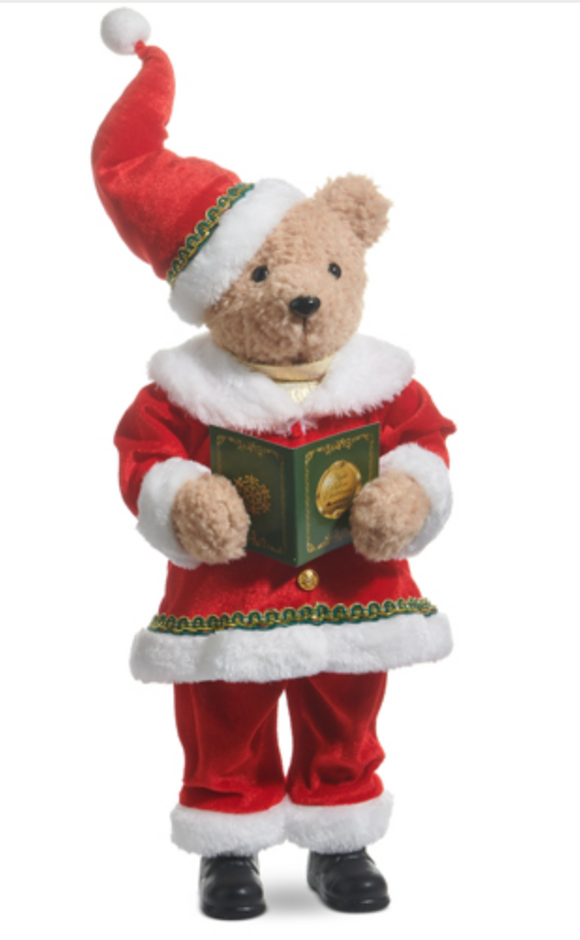Raz Imports RZ 4516706 Santa Bear 18.5in