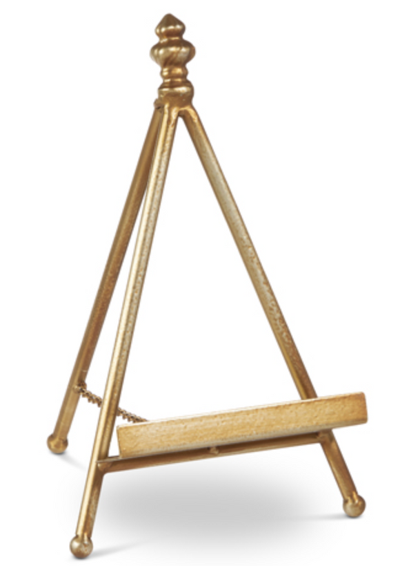 Raz Imports RZ 4521368 Antique Gold Easel 10in