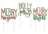 Raz Imports RZ 4550825x Merry Holiday Adjustable Yard Stake 25.5in