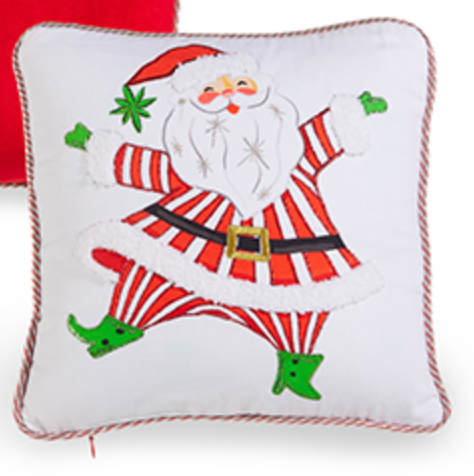 Dancing Santa Pillow 12in - Thumbnail 3