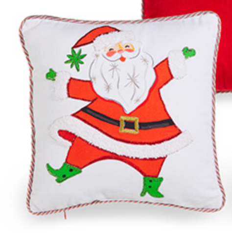 Dancing Santa Pillow 12in - Thumbnail 4