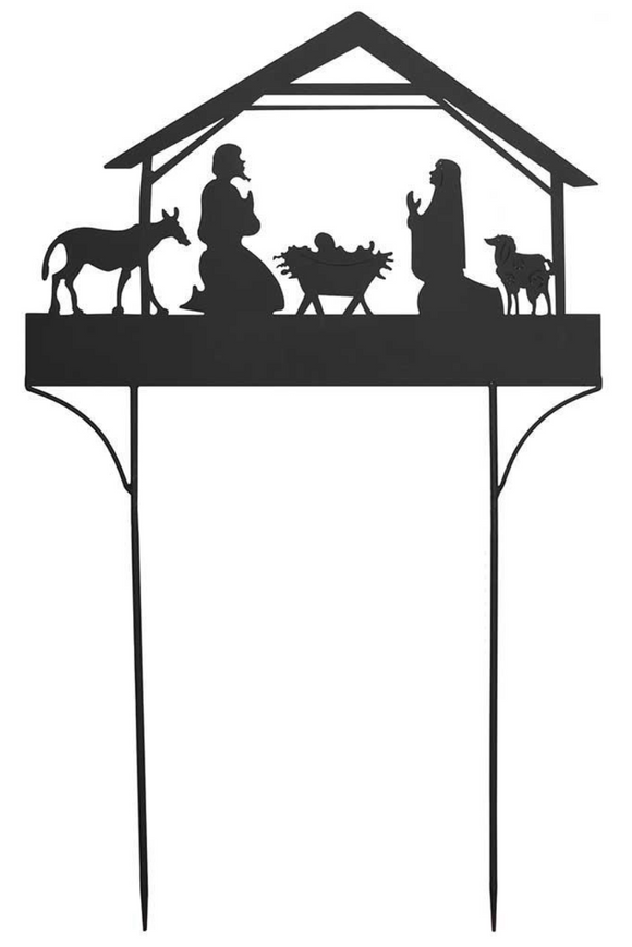 Dicksons Gifts DG CHSIGNM-100 Metal Sign - Manger Scene, 38.5in