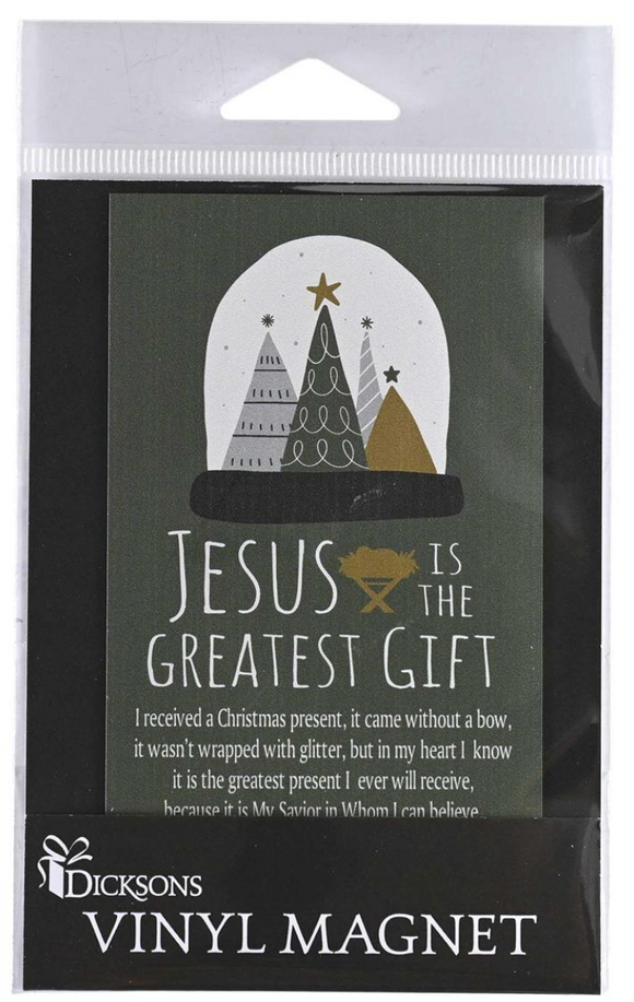 Dickson Gifts DG CHMAG-1007 Magnet Jesus The Greatest Gift Pine Tree