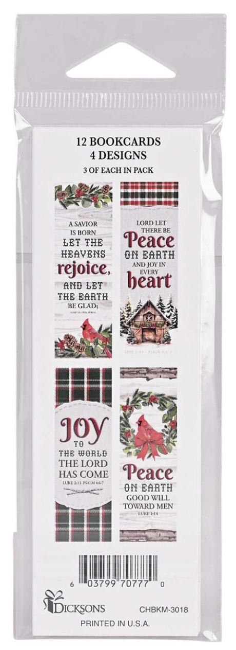 Dickson Gifts DG CHBKM-3018 Packaged Bookmark Peace Joy Assortment