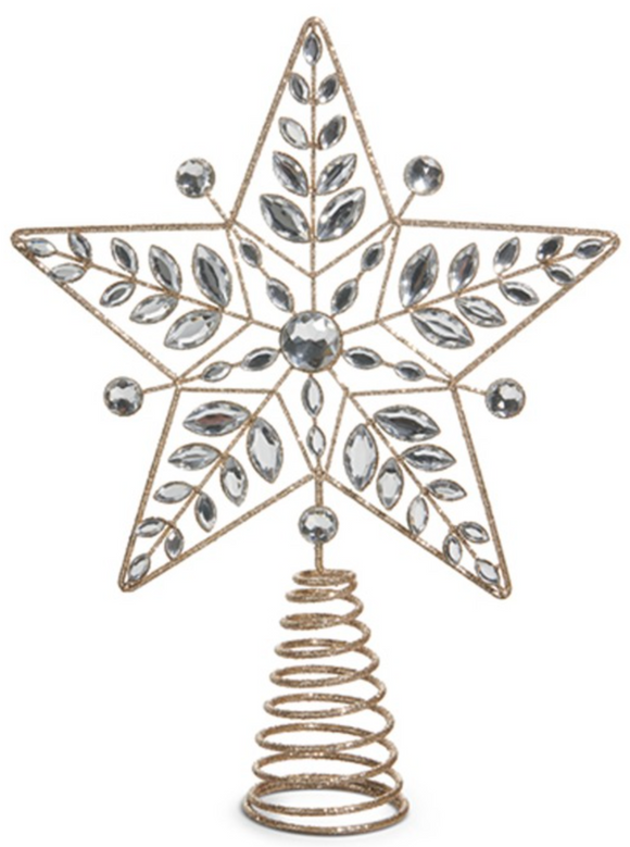 Raz Imports RZ 4513582 Jeweled Star Tree Topper 12in