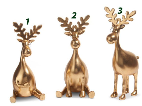 Raz Imports RZ 4457600x Gold Moose with Glasses - 3 Styles