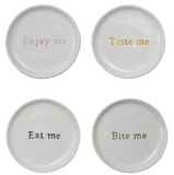 Hazel Mazel HM0144Axx Round Stoneware Dish 5in - 4 Styles