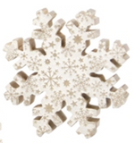 Wing Tai Trading WTT WXI59543x Snowflake-Engraved Mango Snowflake Block - 2 Sizes