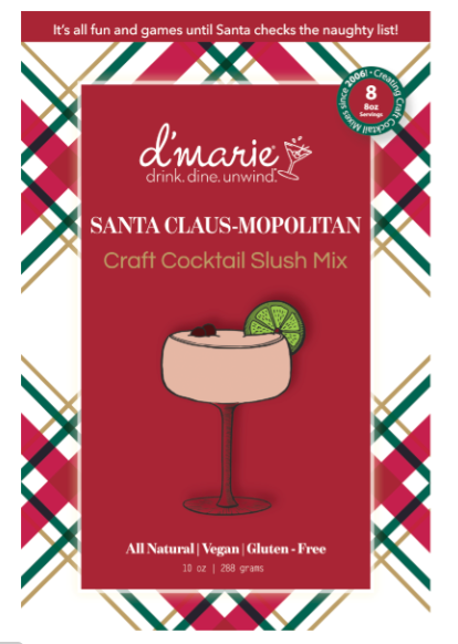 d'Marie Inc DI 12D8 12 Days of Cocktails Santa Claus-Mopolitan Cocktail Slush Mix #8