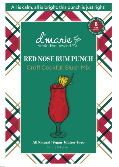 d'Marie Inc DI 12D7 12 Days of Cocktails Red Nose Rum Punch Cocktail Slush Mix #7