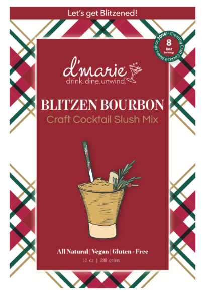 d'Marie Inc DI 12D1 12 Days of Cocktails Blitzen Bourbon Cocktail Slush Mix #1