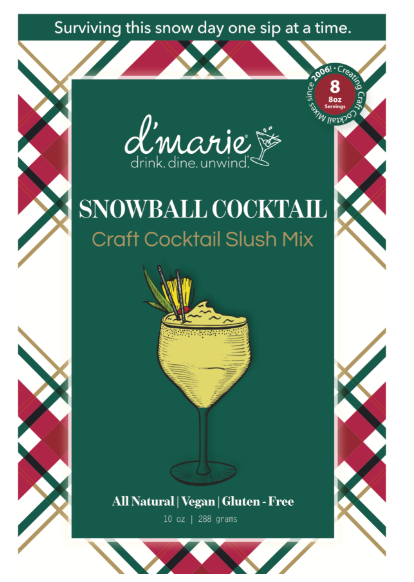 d'Marie Inc DI 12D10 12 Days of Cocktails Snowball Cocktail Slush Mix #10