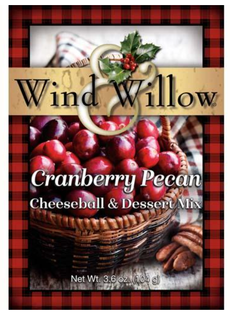Wind & Willow WW 34130 Cranberry Pecan Cheeseball & Dessert Mix