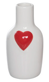Transpac 26 TS03616x Heart Bud Vases - 3 Colors