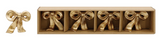 Transpac 26 TS04356 Resin Bow Placecard Holder Set of 4 - 2 Colors