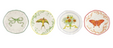 Hazel Mazel 26 HM0728x Round Stoneware Scalloped Plate, 4in - 4 Styles