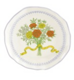Hazel Mazel 26 HM0728x Round Stoneware Scalloped Plate, 4in - 4 Styles