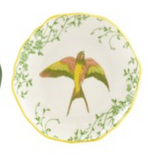 Hazel Mazel 26 HM0728x Round Stoneware Scalloped Plate, 4in - 4 Styles