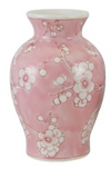 Hazel Mazel 26 HM0773x Hand-Painted Stoneware Vase with Cherry Blossoms - 3 Styles