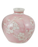 Hazel Mazel 26 HM0773x Hand-Painted Stoneware Vase with Cherry Blossoms - 3 Styles