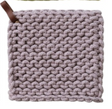 Hazel Mazel 26 HM0093x Cotton Crocheted Pot Holder, 8in - 4 Colors