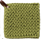 Hazel Mazel 26 HM0093x Cotton Crocheted Pot Holder, 8in - 4 Colors