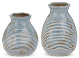 Raz Imports 26 4626606x Distressed Blue Vases - 2 Sizes