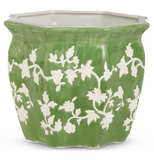 Raz Imports 26 4651059x Green Floral Planter - 2 Sizes