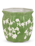 Raz Imports 26 4651059x Green Floral Planter - 2 Sizes