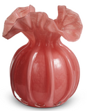 Raz Imports 26 46704xx Ruffle Vase, 6.5in - 2 Colors