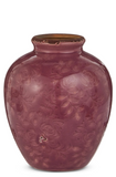 Raz Imports 26 4626617x Dark Pink Debossed Floral Vase, 6in - 2 Sizes