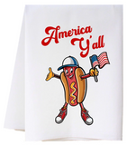 Cora & Pate 26 24FSTAF Patriotic Fourth of July Tea Towel - 6 Styles