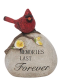 Transpac 26 A3765x Resin Bird On Memorial Stone - 3 Styles