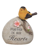 Transpac 26 A3765x Resin Bird On Memorial Stone - 3 Styles