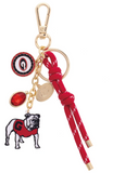 Canvas Jewelry 26 26426BC-xxx Cluster Bag Charm in Shiny Gold - 3 Schools