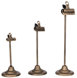 Transpac 26 TS02475 Iron Rustic Clip Stand - 3 Sizes