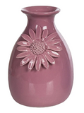 Transpac 26 TS03860x Ceramic Bright Bud Vase - 5 Colors