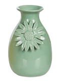 Transpac 26 TS03860x Ceramic Bright Bud Vase - 5 Colors