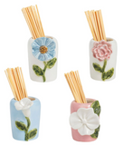 Mud Pie 26 40430037x Flower Toothpick Caddy Set - 4 Styles