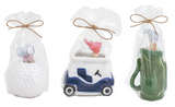 Mud Pie 26 40430042x Golf Toothpick Caddy Set - 3 Styles