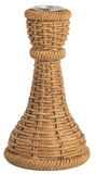 Mud Pie 26 40960148x Woven Resin Taper Holder - 3 Sizes