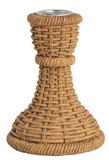 Mud Pie 26 40960148x Woven Resin Taper Holder - 3 Sizes