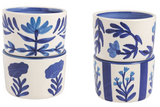 Mud Pie 26 41860167x Blue Flower Tidbit Set - 2 Styles